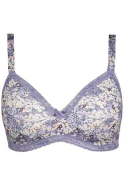 Ulla Popken Bralette Ohne Bügel Softcups Spitze C/D-Cupd In Lila -Mode Damen ulla popken bralette ohne bugel softcups spitze c d cupd in lila 2