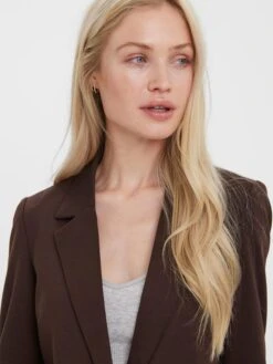 Vero Moda Blazer "Lucca" In Dunkelbraun -Mode Damen vero moda blazer lucca in dunkelbraun 4