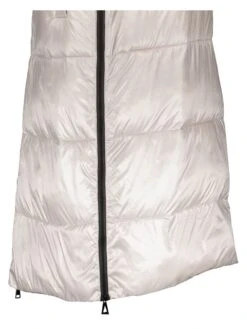 White Label Steppweste In Silber -Mode Damen white label steppweste in silber 2